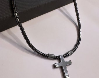 Mens Cross Necklace Boys Cross Necklace Teen Boy Gift Deployment
