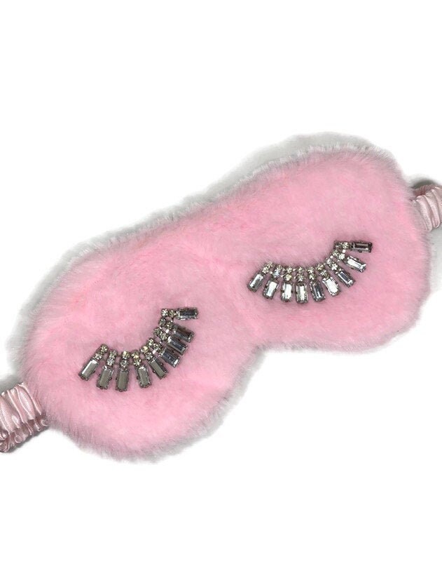 Pink Sleep Mask Pink Soft Sleep Mask Silk Sleeping Mask Eye Etsy