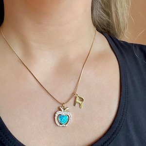 Collar de manzana de oro, collar personalizado para maestros, collar de regreso a la escuela, regalo de manzana para maestros, regalo personalizado para maestros, joyería de manzana