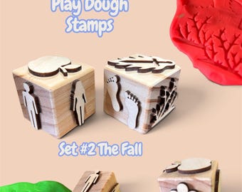 Bible Story Play Dough Stamps | The Fall Story Stampers | Hands-On Christian Learning | Bible Story Retelling Tool | Genesis