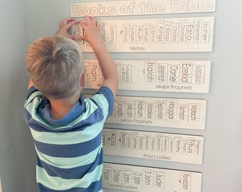 Books of the Bible Giant Magnetic Wall Puzzle | Christian Busy Board | Magnetic Wall Puzzle | Christian Learning Tool | Church Activity