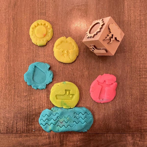 Jesus Calms the Storm Playdough Stamper Cube | Bible Story Dough Stamper | Hands-On Christian Learning