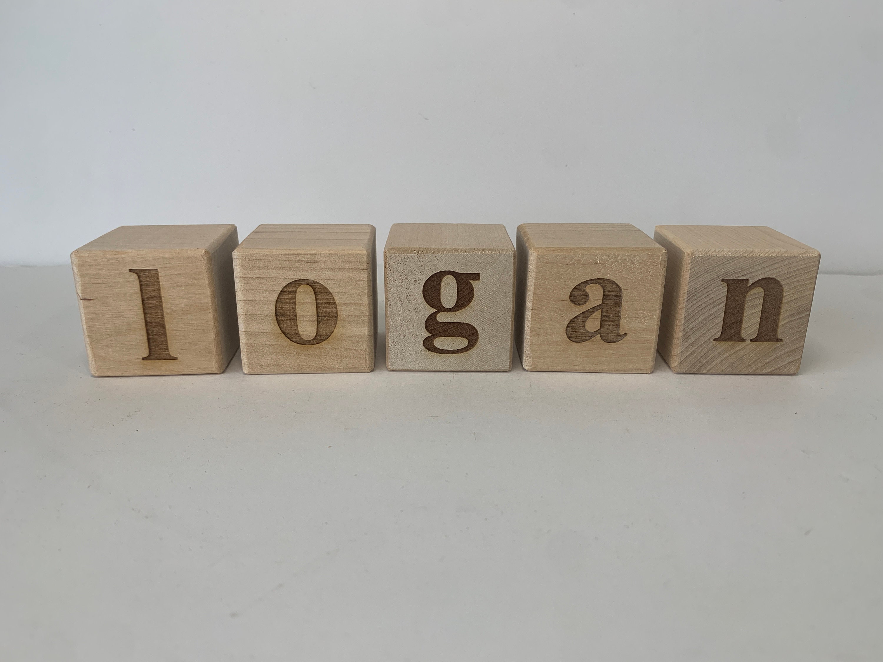 Engraved Block Letters Alphabet Blocks | Engraved Blocks | Wooden Alphabet Blocks | Baby ...