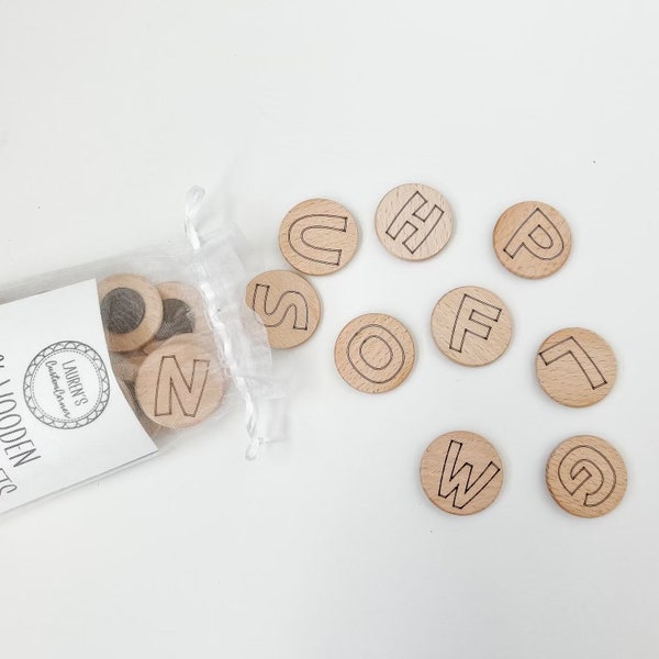 Wooden Alphabet Etsy