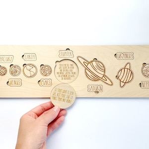 Planet Puzzle | Solar System Puzzle | Wooden Puzzle | Bible Puzzle | Christian Toys | Christian Homeschool Resource | Homeschool Tools