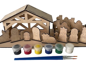 Paint-Your-Own Nativity Set