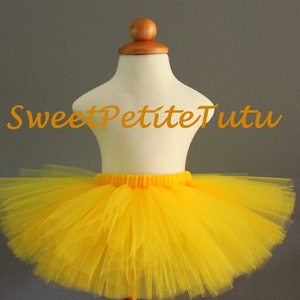 Yellow Tutu, Dark Yellow Girl&#39;s Tutu, Preemie, Newborn to 14/16 teen, Baby Tutu, Birthday tutu, First Birthday, golden yellow tutu