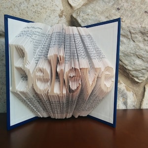 Believe - Folded Book Art - Fully Customizable, belief, religious