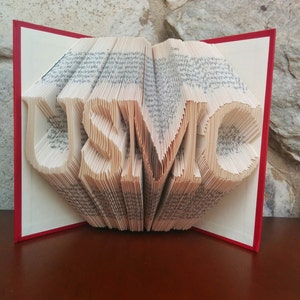 USMC - Folded Book Art - Fully Customizable, Military, Marine