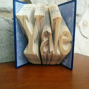 Yale - Folded Book Art - Fully Customizable, University gift