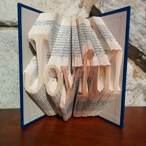 Joyful - Folded Book Art - Fully Customizable, Joy, happiness, life, purposeful
