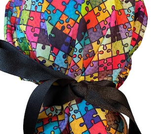 Gorro quirúrgico bouffant Puzzle Pieces