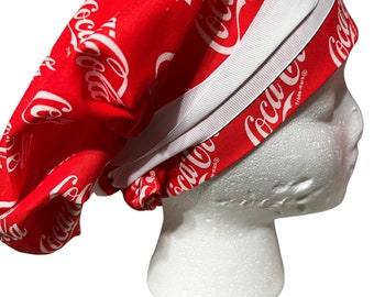 Gorro Quirúrgico Coca Cola Bouffant, Hecho a mano en casa libre de humo