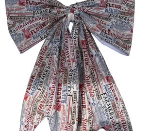 Country Farmhouse Quilted Bow