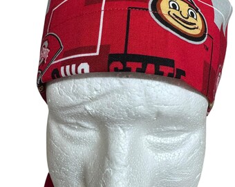 Gorro quirúrgico unisex de Ohio State, hecho a mano