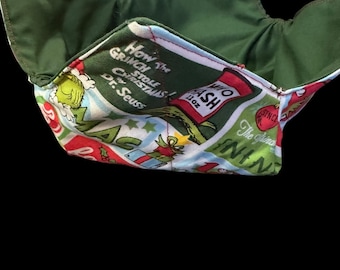Grinch Bowl Cozie 100% algodón
