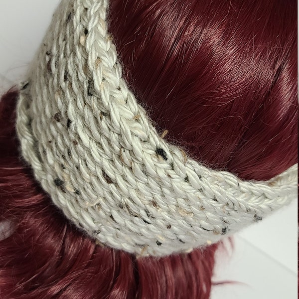 Tan Handmade Ear Warmer Made in Smoke Free Home