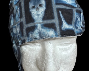 Gorra de soldadura con esqueleto de rayos X, 100 % algodón