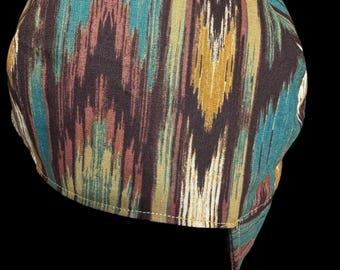 Gorra de soldador de algodón tribal marrón