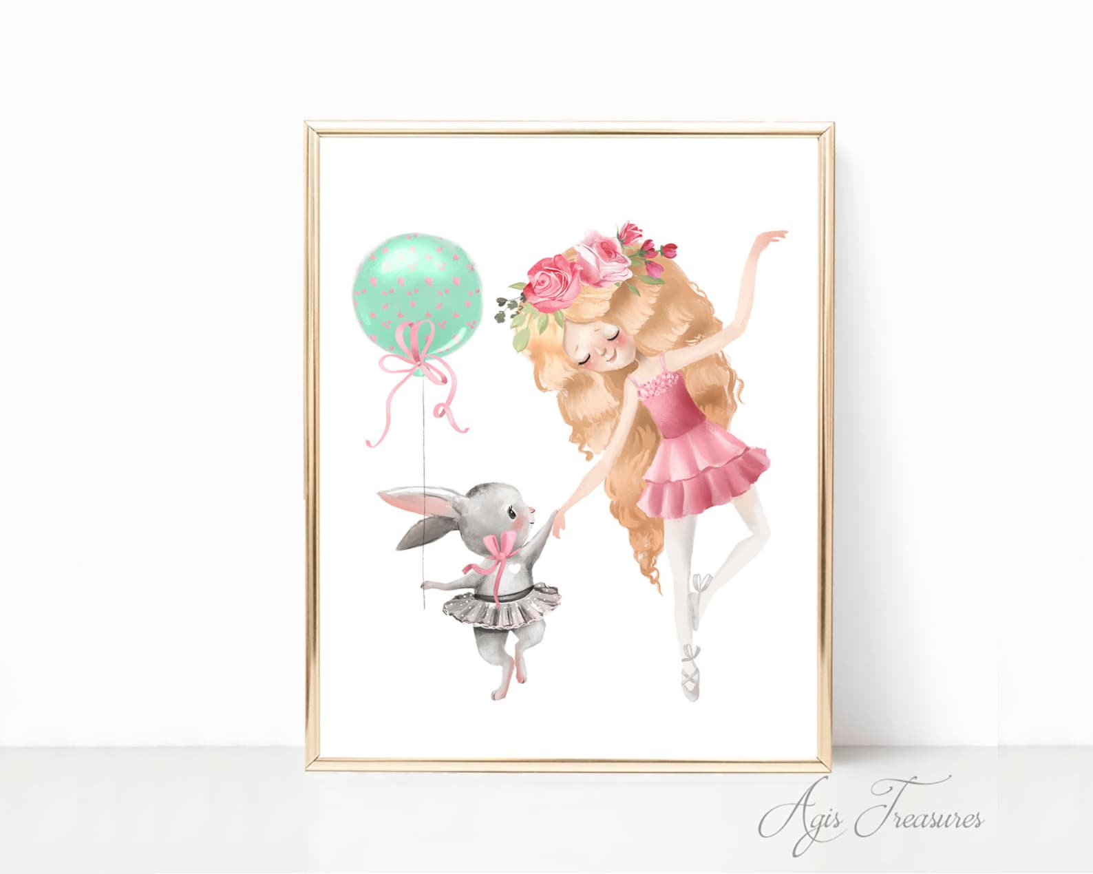 girl ballet dancer nursery print, boho nursery little ballet girl nursery printable decor, girl ballet shoes, girl room diy art,