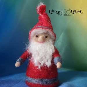 Christmas gnome, Santa gnome, dwarf, red cape little man