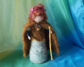The Queen of the seasons, Mother nature, Mother Earth, Waldorf inspired standing doll