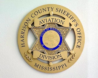 Custom Police Badge - Personalized Law Enforcement Retirement Gift