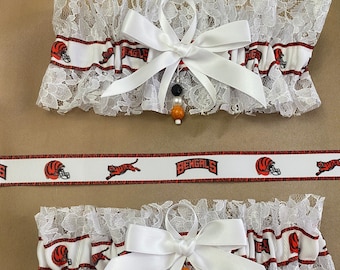 Cincinnati "Bengals" Garters, Wedding Garter, Bridal Garter, NFL Garter