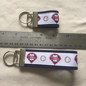 Philadelphia Phillies Keychain/Wristlet, New Driver, Gift to Son, MLB keychain, Father&#39;s Day, Mother&#39;s Day, Gift to Daughter