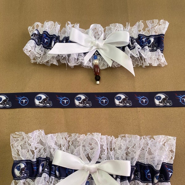 Tennessee Titans Garters, Wedding Garter, Bridal Garter, NFL Garter