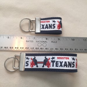 Houston Texans Keychain/Wristlet, New Driver, Gift to Son, NFL keychain, Father&#39;s Day, Mother&#39;s Day, Gift to Daughter