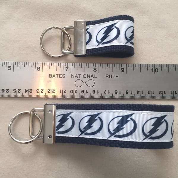 Tampa Bay Lightning Keychain/Wristlet, New Driver, Gift to Son/Daughter, NHL keychain, Mother's/Father's Day,  New Driver Gift