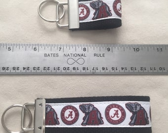 Alabama Crimson Tide Keychain/Wristlet, college bound, alumni gift, New Driver, Gift to Son, Father's Day