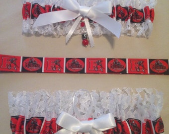 Rutgers Scarlet Knights Garters, Wedding Garter, Bridal Garter, College Garter, Graduation Garter