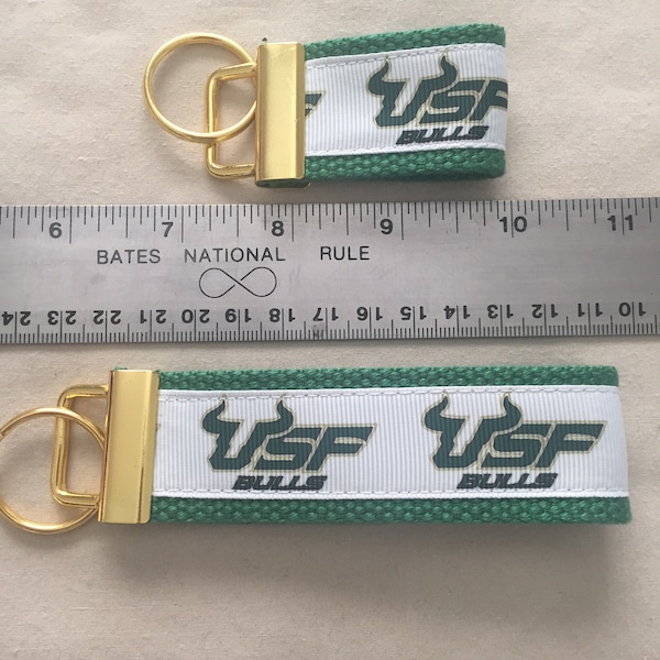 University of South Florida, Bulls Keychain/Wristlet, college bound, alumni gift, New Driver, Gift to Son/Daughter, Father's/Mother's Day