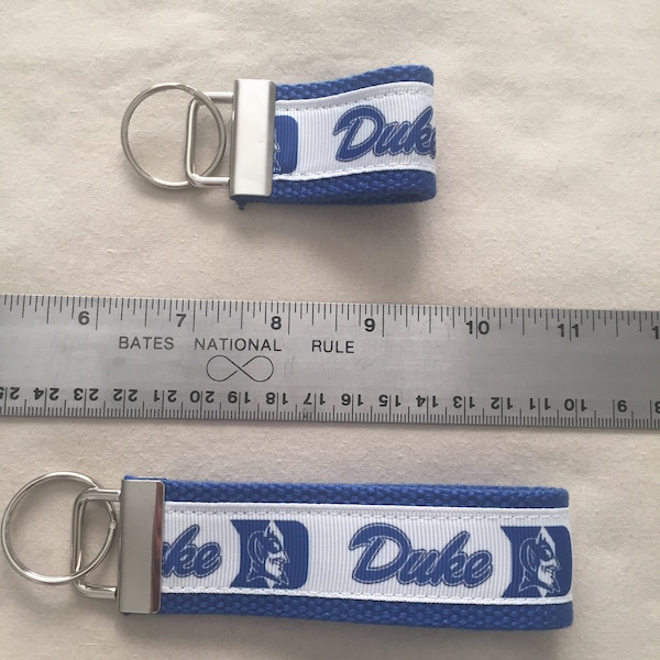 Duke Blue Devils Keychain/Wrislet, college bound, alumni gift, New Driver, Gift to Son, Father's Day