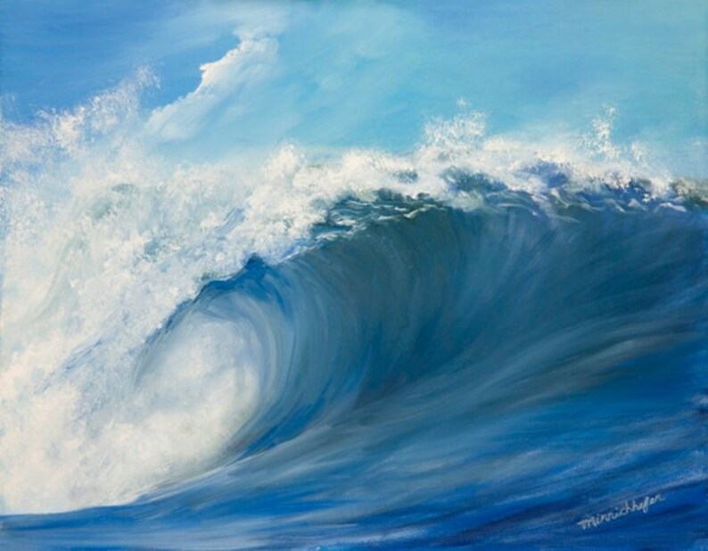 colorful wave surfers puffy