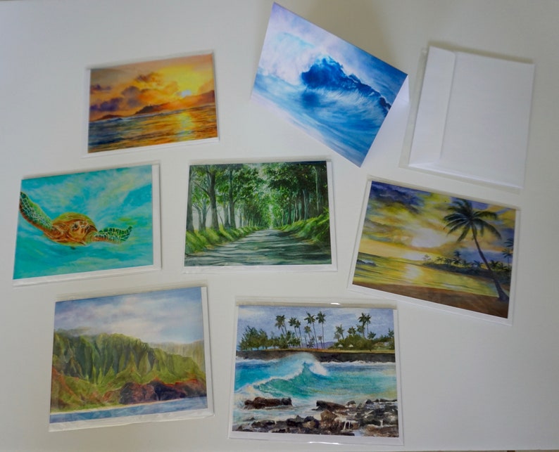 Hawaii Kauai Painting Note Cards image 1