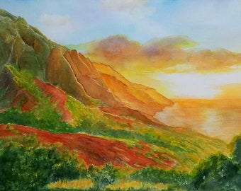 Na Pali Kauai 16x20 Art Print