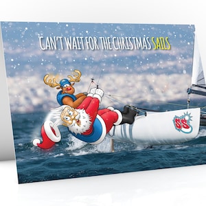 Segel Weihnachtskarte | Ich kann nicht für die Weihnachtssegel warten |