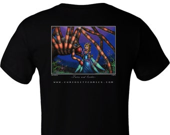 Faery and Spider T-shirt - Curiosity Comics Art Series