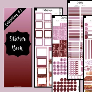 Digitaal stickerboek, hyperlink, te gebruiken met digitale planner, digitale planner 2023, voorgesneden stickers, ALLEEN Goodnotes-bestand