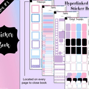 Digitaal stickerboek, hyperlink, te gebruiken met digitale planner, digitale planner 2023, voorgesneden stickers, ALLEEN Goodnotes-bestand