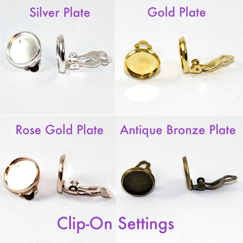 12mm Mermaid Dragon Scale Clip On Earrings Design Your Own!
