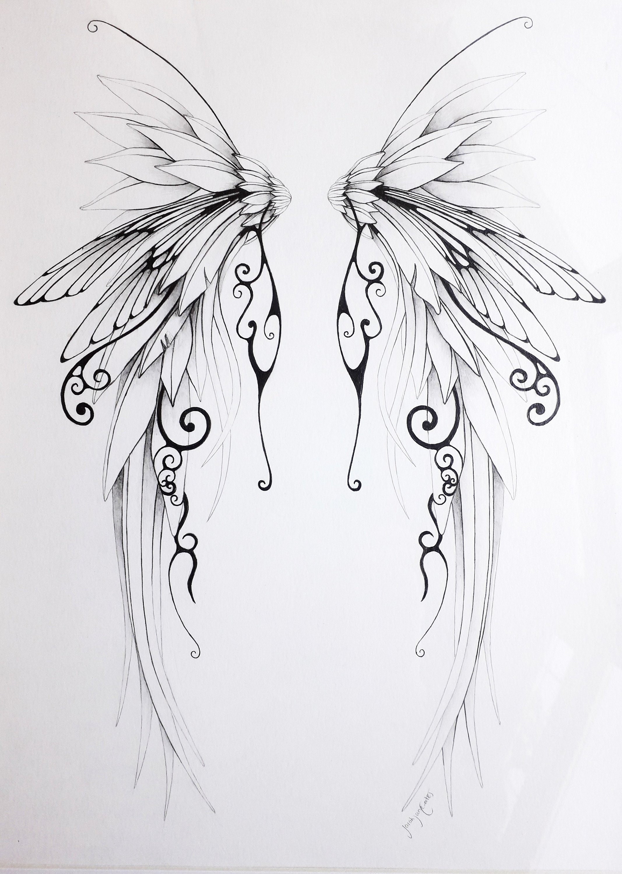 fairy wings drawings