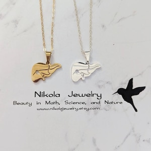 Leber Halskette: Gold oder Silber, Organ Schmuck