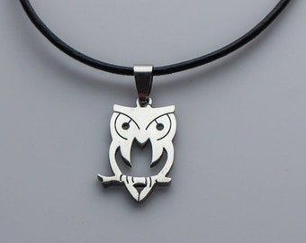 Owl necklace shop for guys