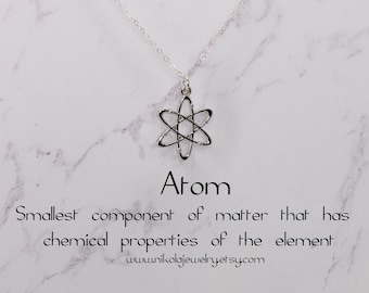 シルバーアトムネックレス：科学オタクへのギフト、チェーンの選択