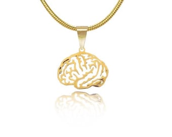 Collar de cerebro de oro: regalo de neurología y psicología