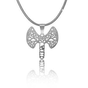 Thyroid Necklace in Silver or Gold, Thyroid Jewelry, Biology Gifts, Geek presents, Molecule Necklace, Thyroid Cancer Support